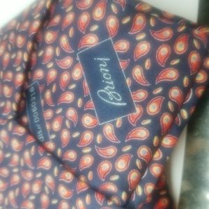 Silk multicolored patterened Brioni tie from the Rochester Couture line